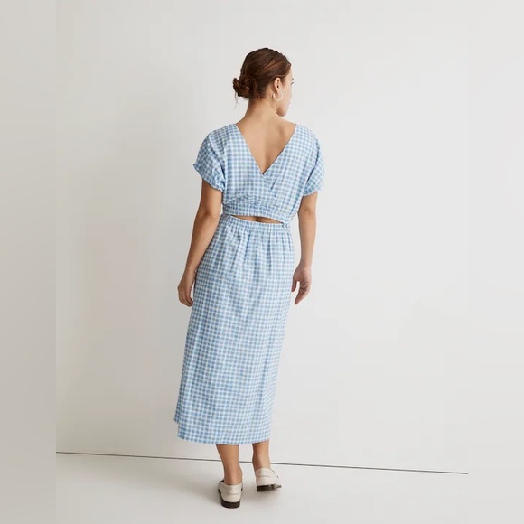 Blue Gingham Two-Piece Set - Picture 2 of 5